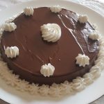 Torta ricoperta al cioccolato