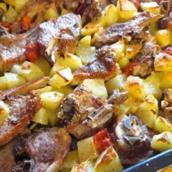 Agnello al forno con le patate